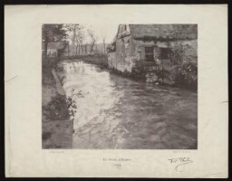 La rivière d'Arques. Photographie d'un tableau de Thaulow