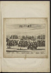 gravure hollandaise représentant la bataille navale de Syracuse , 22 avril 1676 entre Duquesne et l'Amiral Ruyter.