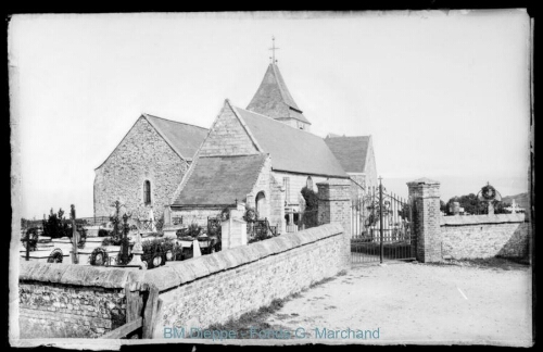 Eglise et cimetière (vue de l')