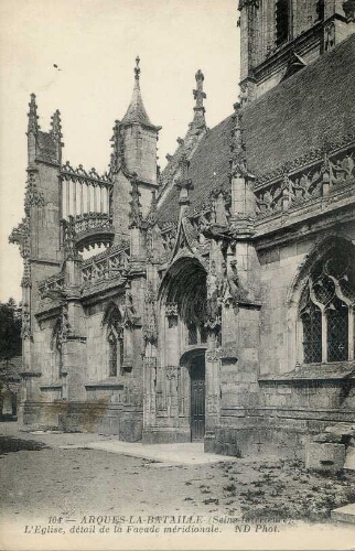 ARQUES (Seine-Infre.). -  Eglise, détail de la Façade méridionale