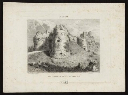 Les ruines du château d'Arques