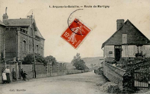 Arques-la-Bataille. - Route de Martigny