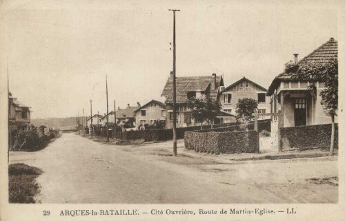 ARQUES-la-BATAILLE. - Cité Ouvrière, Route de Martin-Eglise.