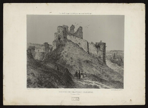 Vue du château d'Arques