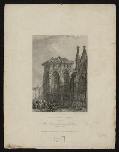 Église Saint-Jacques, abside 1840