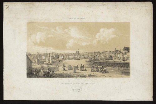 Dieppe, vue générale du port prise du Pollet