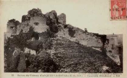Ruines du Château d'ARQUES-LA-BATAILLE (S.-Inf) – Ensemble Méridional – ND