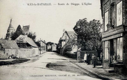 ARQUES-la-BATAILLE. - Route de Dieppe. L'Eglise