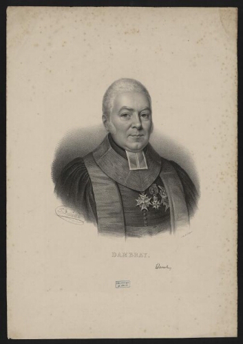 Portrait de Ch. Henri Dambray, né à Rouen en 1760. Chancelier de France