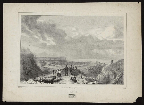 Dieppe, vue prise de la falaise du Pollet