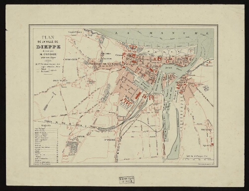 Plan de la ville de Dieppe