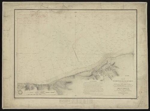 Plan de Dieppe et de ses environs (publié au dépôt général de la Marine)