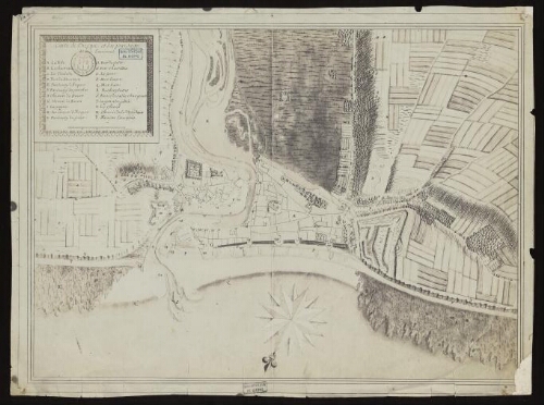 Carte de Dieppe et de ses environs ( photographie d'une carte du dépôt de la Marine)
