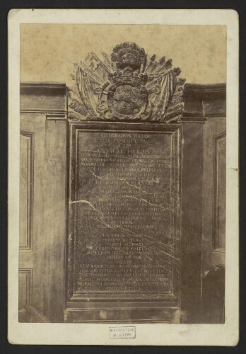 Plaque Mortuaire de Duquesne au temple d'Aubonne ( Suisse ) photo