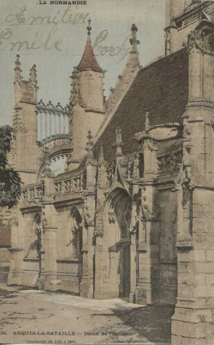ARQUES-LA-BATAILLE- Détail de l'Eglise Construite de 1515 à 1583.