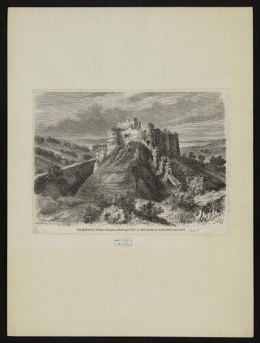 Vue générale du château d'Arques