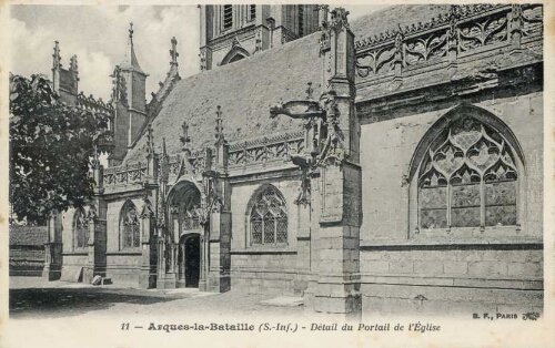Arques-la-Bataille (S.-Inf.) - Détail du Portail de l'Eglise