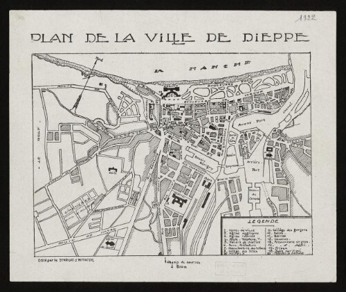 Plan de la ville de Dieppe