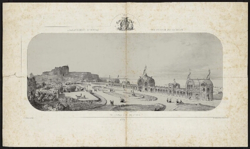 Le casino municipal de 1857, vue générale prise des jardins