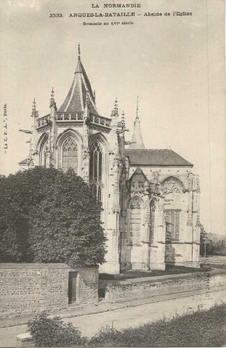 ARQUES-LA-BATAILLE- Abside de l’Église Remonte au XVIe siècle.