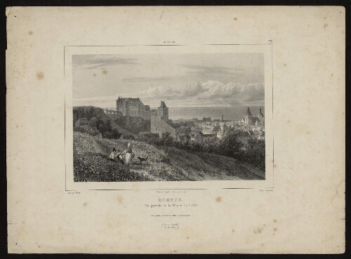 Dieppe, vue générale de la ville et du Château