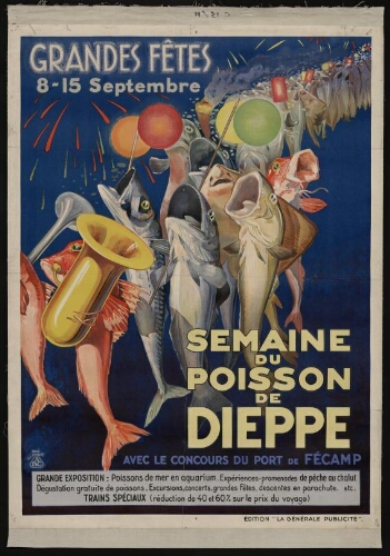 Semaine du poisson de Dieppe. Grandes fêtes, 8 au 15 septembre