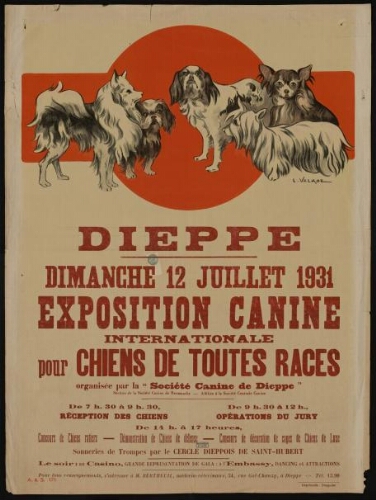 Dieppe . Exposition Canine internationale pour chiens de toutes races