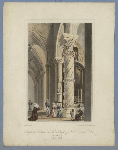 Singulière colonne de l'église de Notre-Dame d'Eu