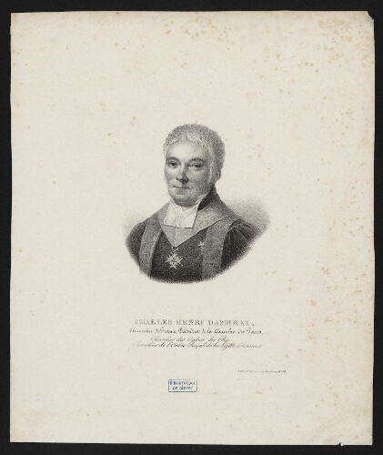 Portrait de Ch. Henri Dambray, né à Rouen en 1760. Chancelier de France