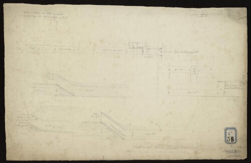 Plan de la ventouse du Petit Appeville au barrage du chemin de fer