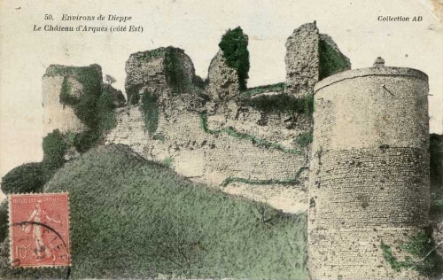 Environs de Dieppe Le Château d'Arques (côté Est)