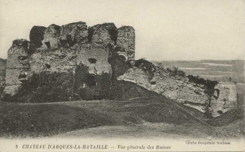 CHATEAU D'ARQUES-LA-BATAILLE. - Vue générale des Ruines