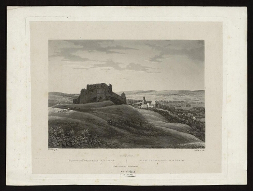 Vue du château d'Arques de la plaine