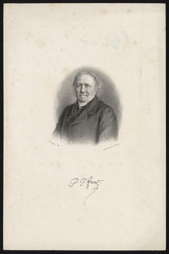 Portrait de P.J.Féret, litho. Bocquin, Impr. Lemercier